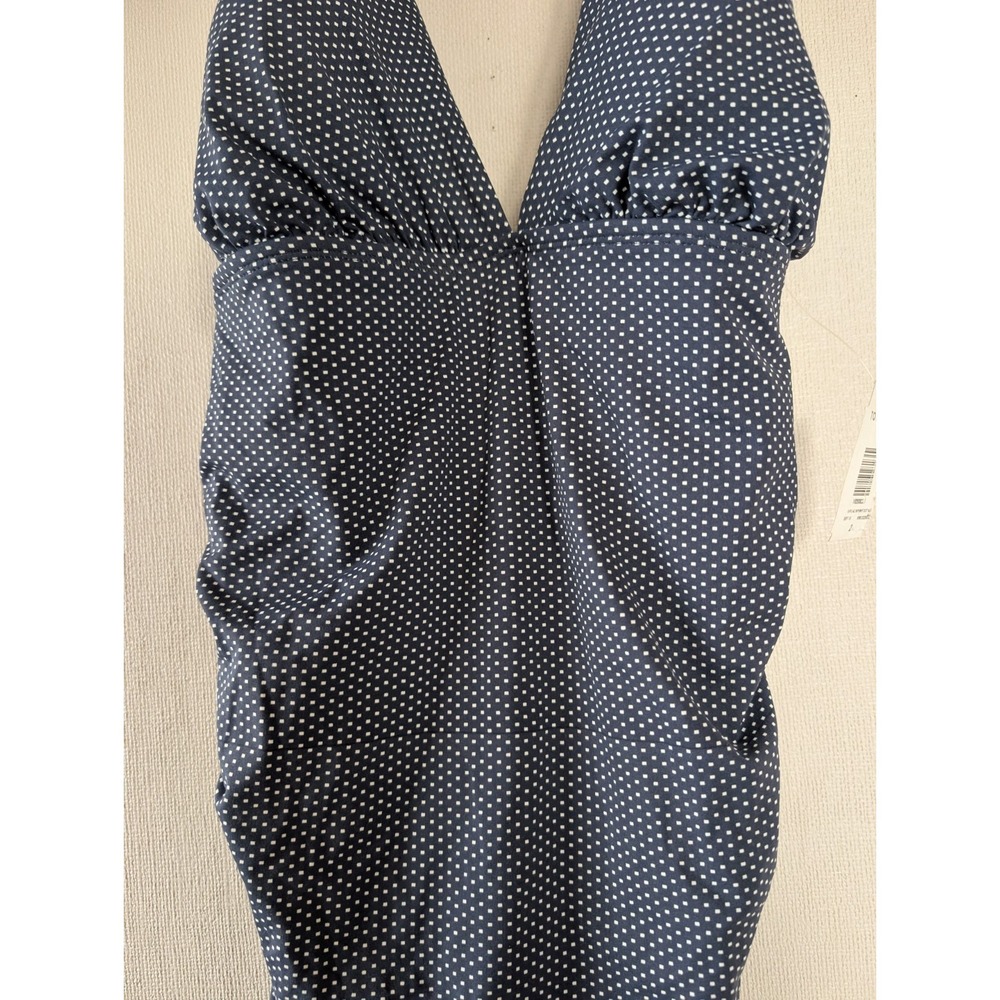 Anne Cole Swimsuit 2X Polka Dot Retro Pinup Rockabilly Halter Plus Swim Dress - Picture 7 of 13